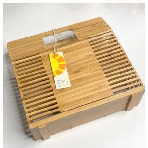C&C California Bamboo Clutch! NWT.